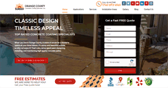 Desktop Screenshot of orangecountydecorativeconcrete.com
